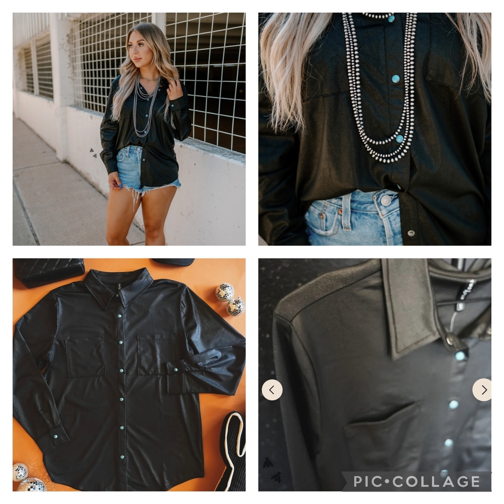 Black Button-Up Shirt